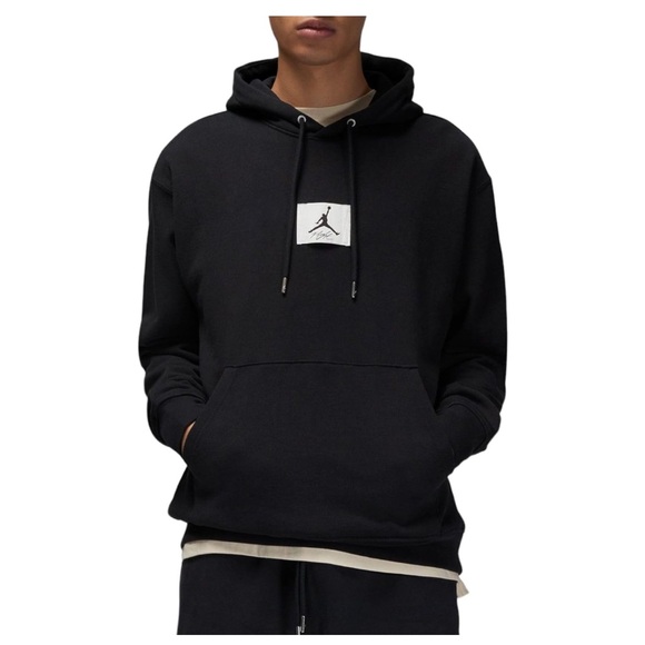 Nike Jordan Essentials Flight Fleece Men's Hoodie Black Size Large - Picture 1 of 9